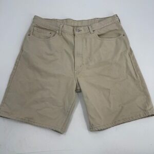 Levi's 550 Relaxed Fit Men's Tan Beige‎ Cotton Denim Shorts Size 38 Y2K